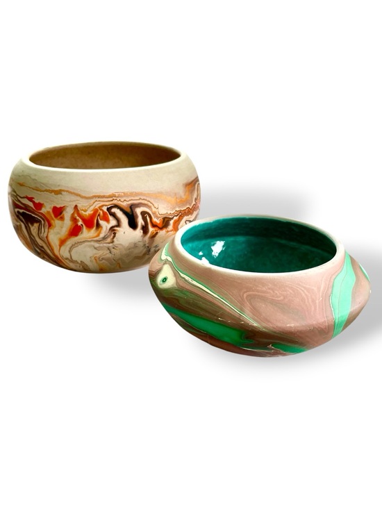 Nemadji Pottery Other - Set of 2 Nemadji Pottery bowls, 5 inch and 3 inch diameter